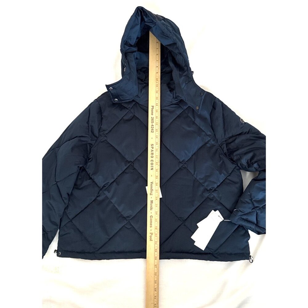 Navy blue double extra large quilted puffer, Calvin Klein jacket NWT, $300 MSRP - Picture 3 of 12